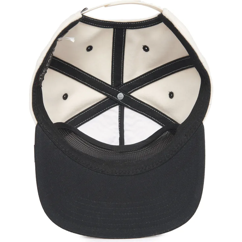 hvid-og-sort-flat-cap-snapback-panter-black-panther-stealth-explorer-the-farm-flats-fra-goorin-bros