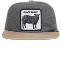 shapka-ploska-siv-snapbek-marron-oveja-black-sheep-flock-mountain-the-farm-flats-the-farm-ot-goorin-bros
