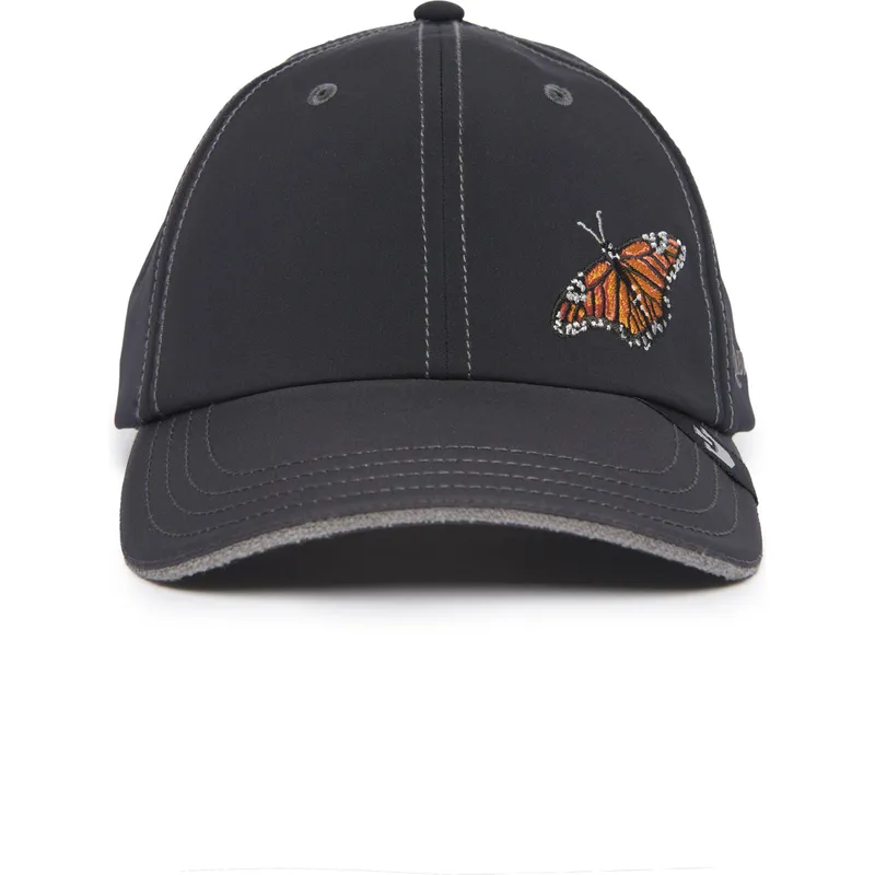 sort-justerbar-buet-kasket-med-sommerfugl-long-live-the-queen-the-farm-lady-balls-fra-goorin-bros