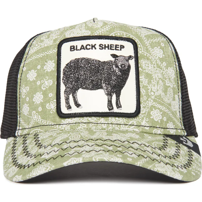 shapka-izvita-traker-zelena-snapbek-black-sheep-parade-the-farm-paisley-the-farm-ot-goorin-bros