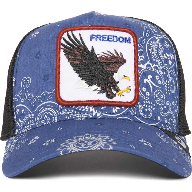 trucker-kasket-marinebla-orn-freedom-a-the-w-in-a-d-the-farm-paisley-fra-goorin-bros