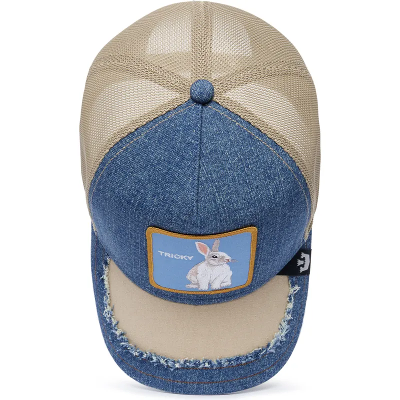 shapka-izvita-traker-sinya-snapbek-tricky-silky-rabbit-the-farm-silky-roots-the-farm-ot-goorin-bros