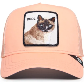 Trucker kasket lyserød kat Cool Cat The Farm Premium fra Goorin Bros.
