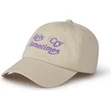 beige-buet-justerbar-kasket-girls-cry-sometimes-fra-pica-pica