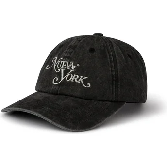 Schwarze verstellbare Curved Cap New York von Pica Pica