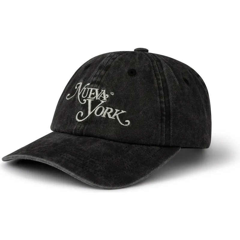schwarze-verstellbare-curved-cap-new-york-von-pica-pica
