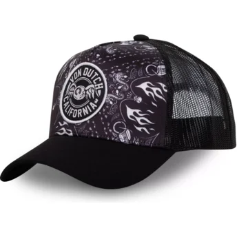 Шапка извита черна снапбек от Von Dutch