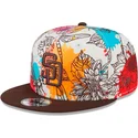 shapka-ploska-mnogocveten-snapbek-9fifty-spring-na-san-diego-padres-mlb-ot-new-era