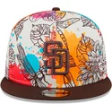 shapka-ploska-mnogocveten-snapbek-9fifty-spring-na-san-diego-padres-mlb-ot-new-era