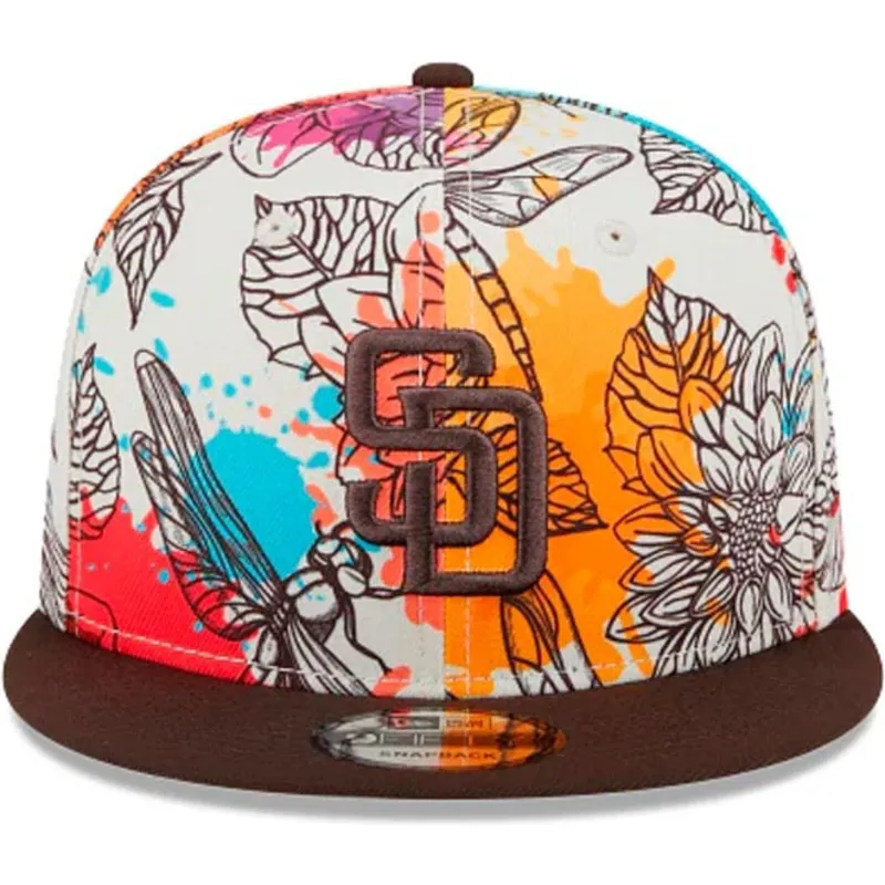 shapka-ploska-mnogocveten-snapbek-9fifty-spring-na-san-diego-padres-mlb-ot-new-era