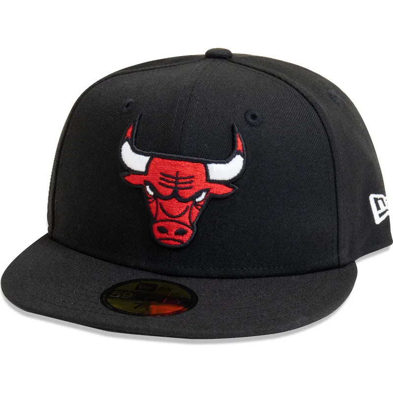 chicago-bulls-nba-new-era-59fifty-essential-sort-justerbar-flad-kasket