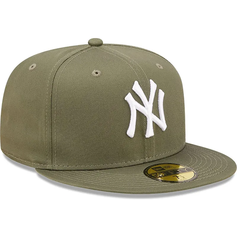 shapka-ploska-zelena-prilepnala-59fifty-league-essential-na-new-york-yankees-mlb-ot-new-era