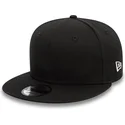 sort-flad-snapback-kasket-9fifty-cotton-fra-new-era