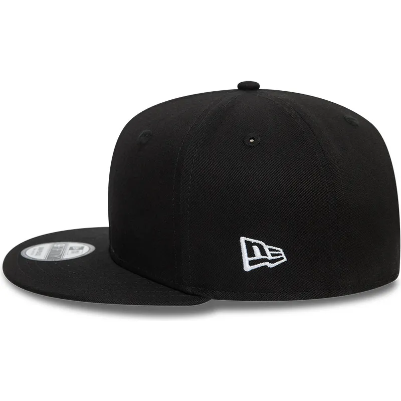 shapka-ploska-cherna-snapbek-9fifty-cotton-ot-new-era