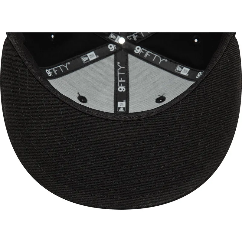 sort-flad-snapback-kasket-9fifty-cotton-fra-new-era
