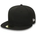 schwarze-enganliegende-59fifty-essential-flat-cap-von-new-era