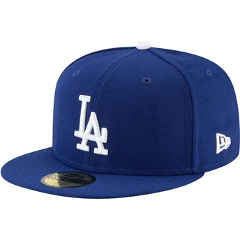 Flad blå tilpasset 59FIFTY Authentic On Field Game kasket fra Los Angeles Dodgers MLB fra New Era