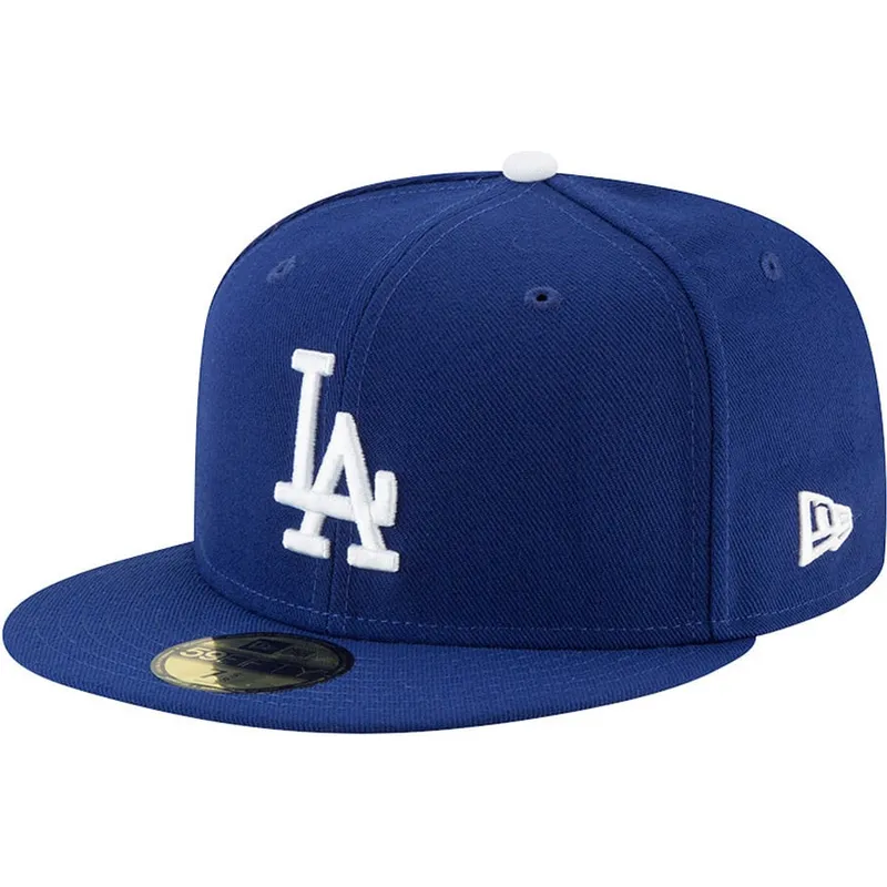 flad-bla-tilpasset-59fifty-authentic-on-field-game-kasket-fra-los-angeles-dodgers-mlb-fra-new-era