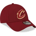 new-era-izvita-kozirka-9forty-the-league-cleveland-cavaliers-nba-chervena-reguliruema-shapka