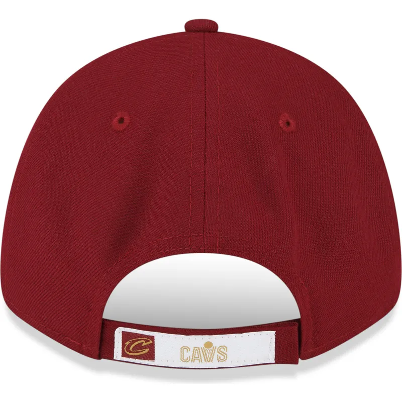 new-era-izvita-kozirka-9forty-the-league-cleveland-cavaliers-nba-chervena-reguliruema-shapka