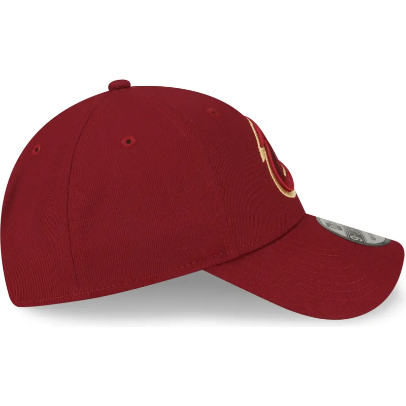 new-era-izvita-kozirka-9forty-the-league-cleveland-cavaliers-nba-chervena-reguliruema-shapka