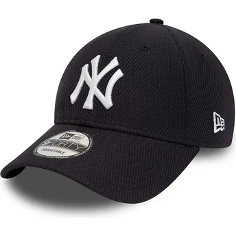 Шапка извита тъмносин adjustable strap 9FORTY Diamond Era Essential на New York Yankees MLB от New Era