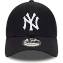 marineblaue-verstellbare-curved-cap-9forty-diamond-era-essential-der-new-york-yankees-mlb-von-new-era