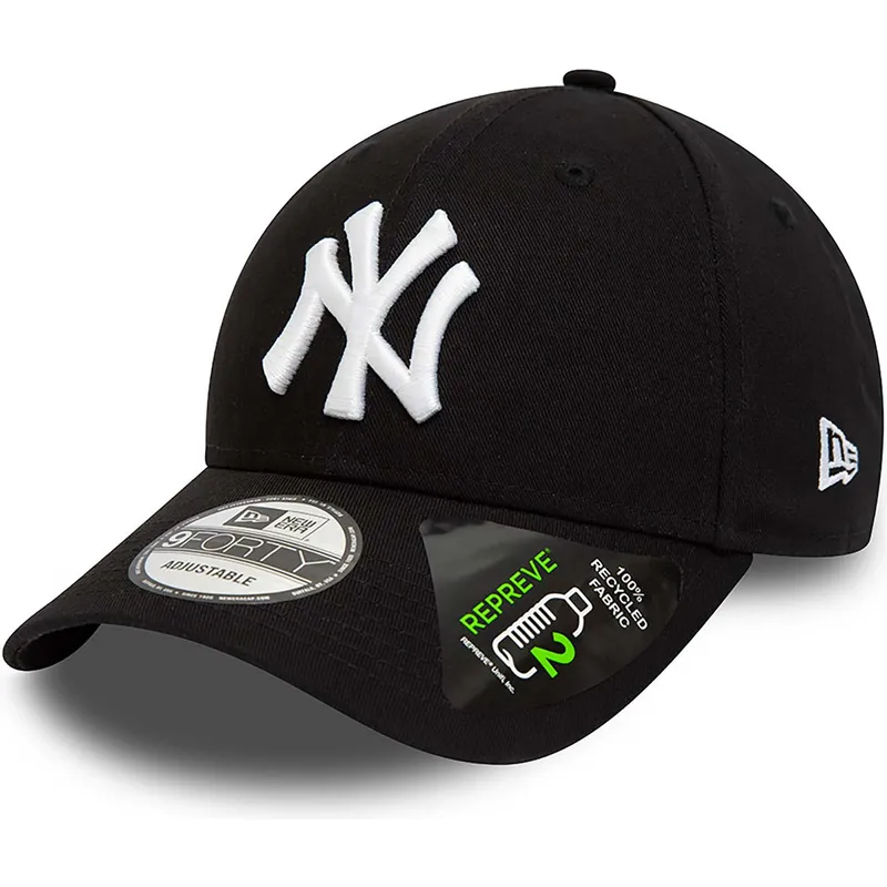 sort-justerbar-curved-kasket-9forty-repreve-league-essential-fra-new-york-yankees-mlb-fra-new-era