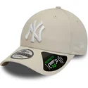 shapka-izvita-bezhov-adjustable-strap-9forty-repreve-league-essential-na-new-york-yankees-mlb-ot-new-era