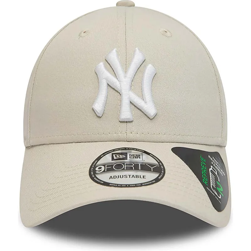 shapka-izvita-bezhov-reguliruema-9forty-repreve-league-essential-na-new-york-yankees-mlb-ot-new-era