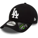sort-justerbar-9forty-repreve-league-essential-kasket-med-buet-skygge-fra-los-angeles-dodgers-mlb-fra-new-era