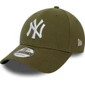shapka-izvita-zelena-reguliruem-9forty-jersey-essential-na-new-york-yankees-mlb-ot-new-era