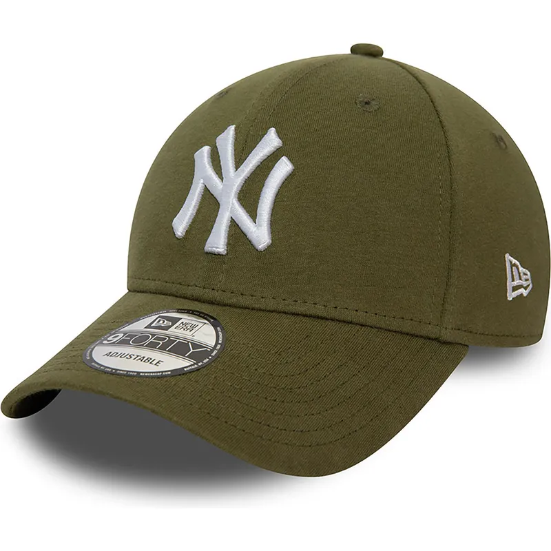 shapka-izvita-zelena-reguliruem-9forty-jersey-essential-na-new-york-yankees-mlb-ot-new-era