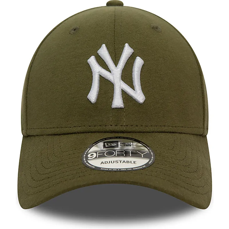shapka-izvita-zelena-reguliruem-9forty-jersey-essential-na-new-york-yankees-mlb-ot-new-era
