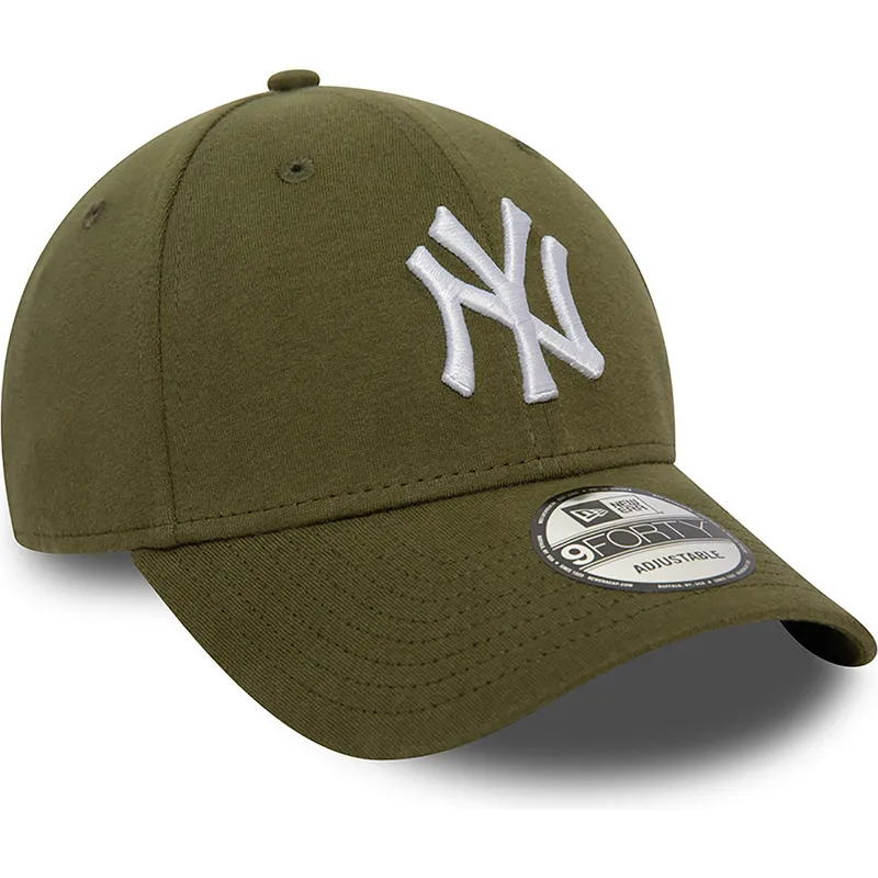 shapka-izvita-zelena-reguliruem-9forty-jersey-essential-na-new-york-yankees-mlb-ot-new-era