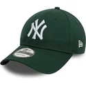new-era-izvita-kozirka-9forty-league-essential-new-york-yankees-mlb-tmnozelena-reguliruema-shapka