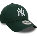 new-era-izvita-kozirka-9forty-league-essential-new-york-yankees-mlb-tmnozelena-reguliruema-shapka