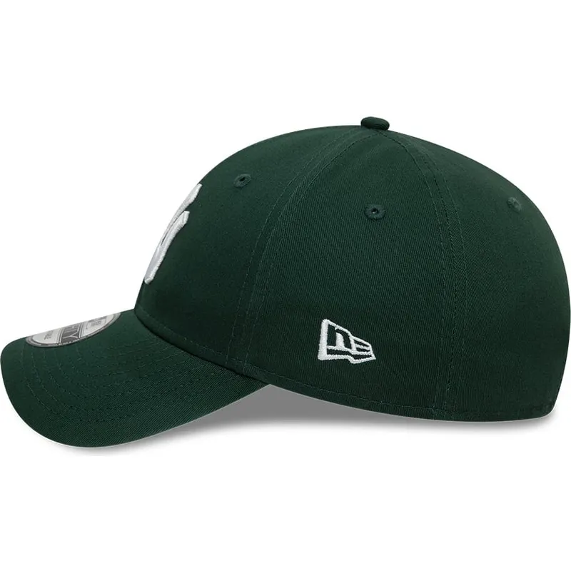 new-era-izvita-kozirka-9forty-league-essential-new-york-yankees-mlb-tmnozelena-reguliruema-shapka