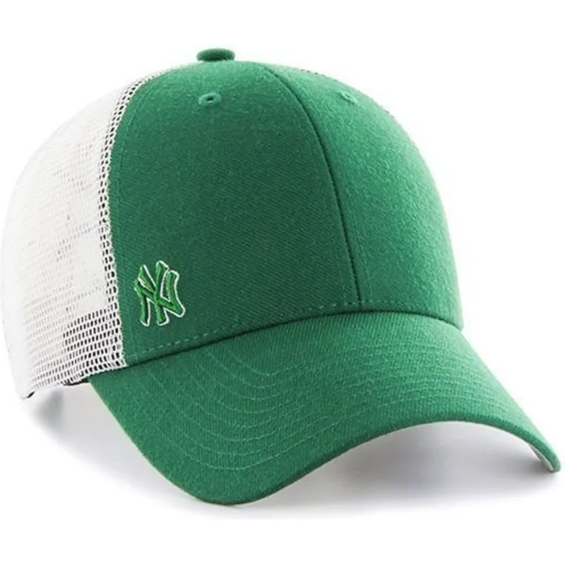 shapka-izvita-traker-zelena-snapbek-na-new-york-yankees-mlb-ot-47-brand