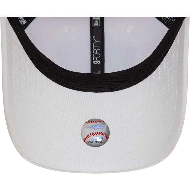 new-era-izvita-kozirka-byalo-logo-9forty-league-essential-los-angeles-dodgers-mlb-byala-reguliruema-shapka