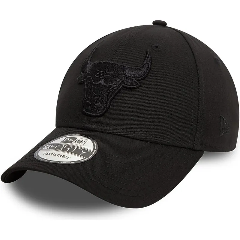 shapka-izvita-cherna-reguliruem-9forty-essential-na-chicago-bulls-nba-ot-new-era