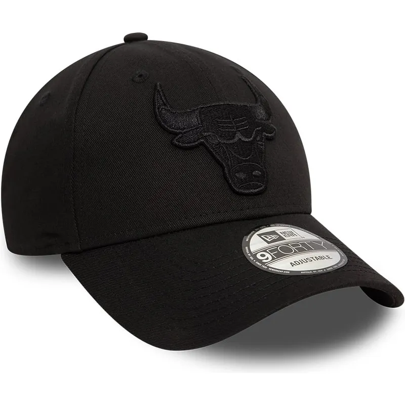 shapka-izvita-cherna-reguliruem-9forty-essential-na-chicago-bulls-nba-ot-new-era