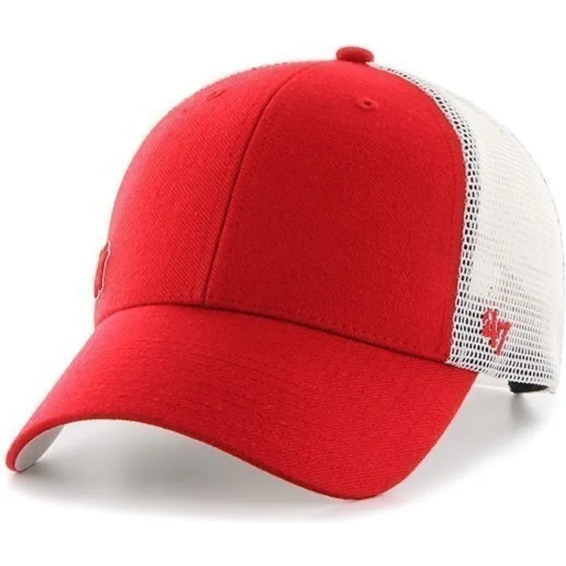 shapka-izvita-traker-chervena-snapbek-na-new-york-yankees-mlb-ot-47-brand