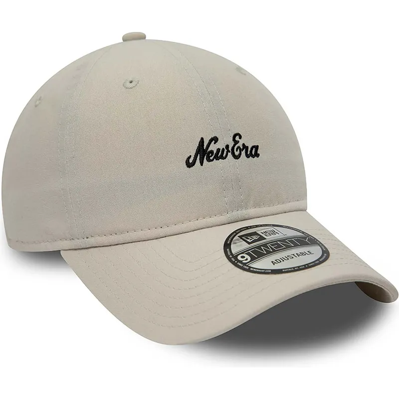 beige-verstellbare-kappe-9twenty-repreve-heritage-script-von-new-era
