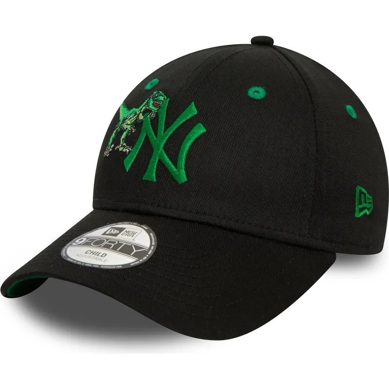 shapka-izvita-cherna-reguliruem-za-deca-9forty-graphic-na-new-york-yankees-mlb-ot-new-era