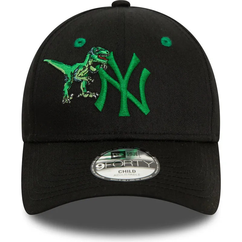 shapka-izvita-cherna-reguliruem-za-deca-9forty-graphic-na-new-york-yankees-mlb-ot-new-era