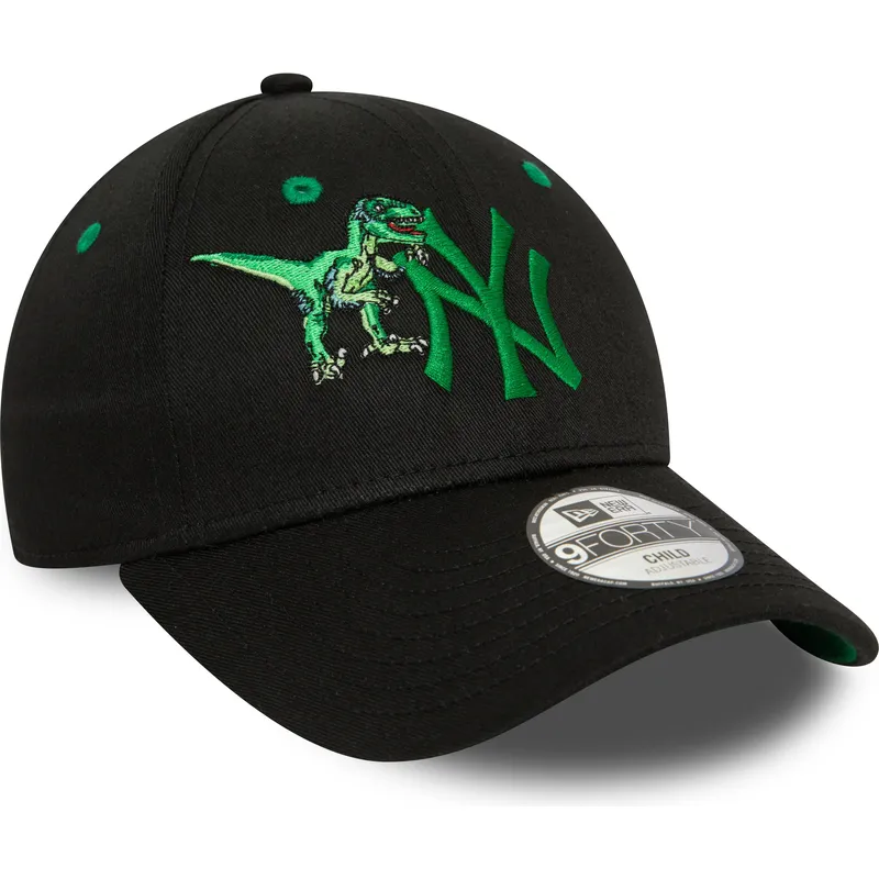 shapka-izvita-cherna-reguliruem-za-deca-9forty-graphic-na-new-york-yankees-mlb-ot-new-era