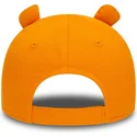 new-era-9forty-script-animal-verstellbare-orangefarbene-kinder-cap-mit-gebogenem-schirm