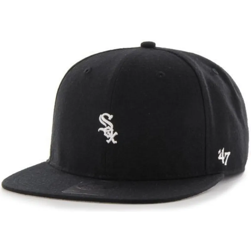 shapka-ploska-cherna-snapbek-na-chicago-white-sox-mlb-ot-47-brand shapka-ploska-cherna-snapbek-na-chicago-white-sox-mlb-ot-47-brand