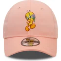 shapka-izvita-roza-reguliruem-za-deca-9forty-na-piolin-looney-tunes-ot-new-era